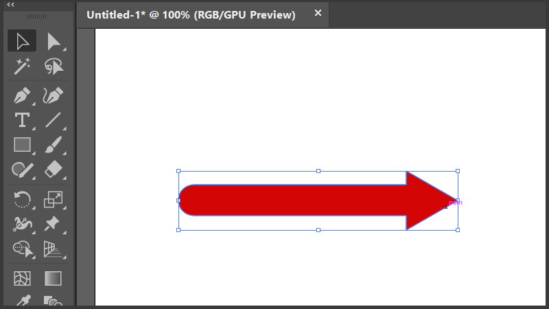 Hình mũi tên hoàn chỉnh