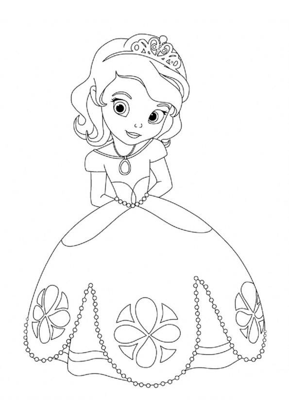 Tranh tô màu công chúa Chibi - 10