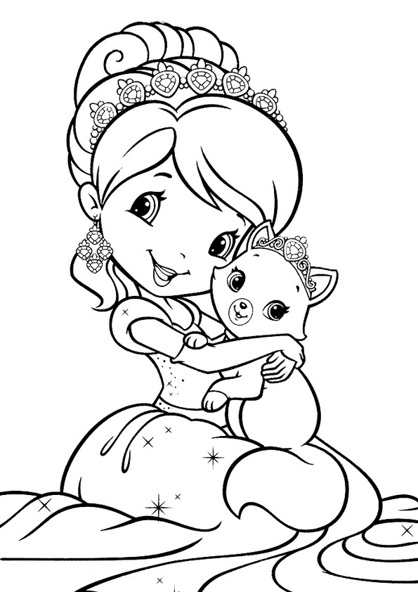 Tranh tô màu công chúa Chibi - 7