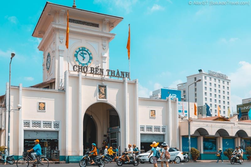 Chợ Bến Thành - một trong những biểu tượng nổi bật của Sài Gòn