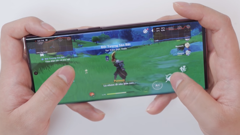 Chơi game tr&ecirc;n điện thoại Samsung Galaxy S22 Ultra