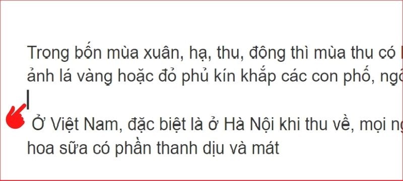 Mở Google Docs, đ&uacute;p chuột v&agrave;o Vị tr&iacute; muốn ch&egrave;n ảnh.