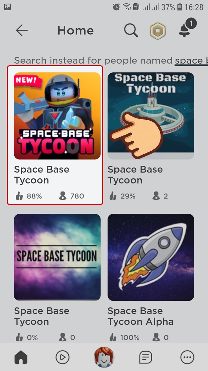 Chọn mode chơi Space Base Tycoon