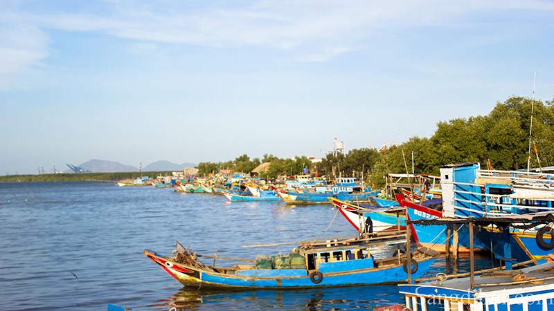 Đảo Thạnh An trong ánh nắng chiều hoàng hôn