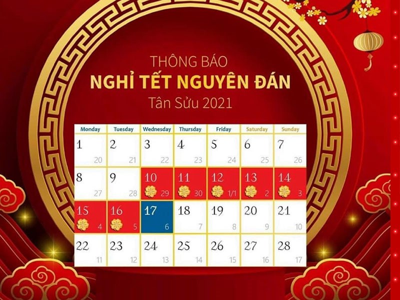 Lịch nghỉ tết EximBank
