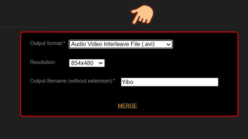 Sau khi đ&atilde; thiết lập xong th&igrave; bạn click v&agrave;o MERGE