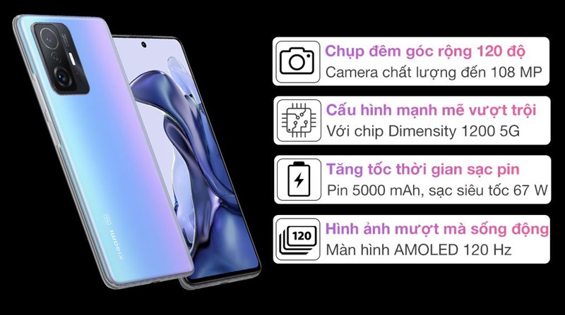  Điện thoại Xiaomi 11T 5G 128GB 