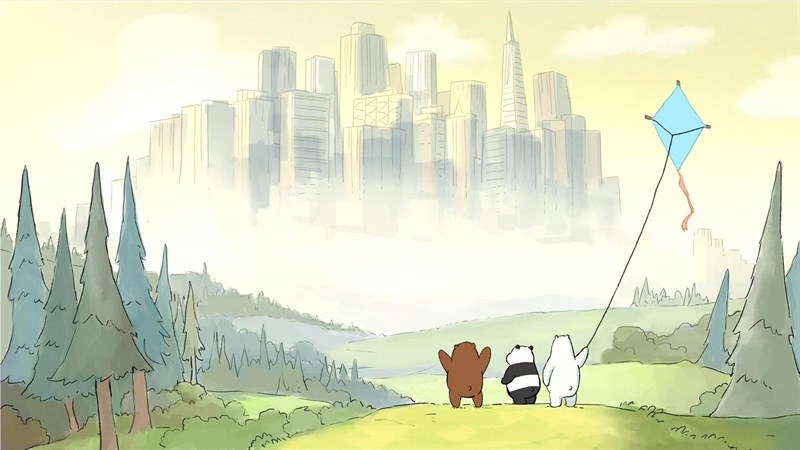 Với hình nền We Bare Bear bắt mắt này, bạn sẽ cảm thấy được tính vui tươi và đáng yêu của bộ phim hoạt hình này. Chắc chắn bạn sẽ muốn ôm chú gấu trúc Grizzly, chú gấu tuyết Panda và chú gấu đen Ice Bear ngay khi sử dụng thiết bị của mình với hình nền này.
