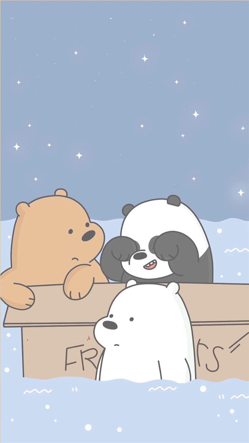 Hình nền ba chú gấu 3 - Kích thước 1080 x 1920