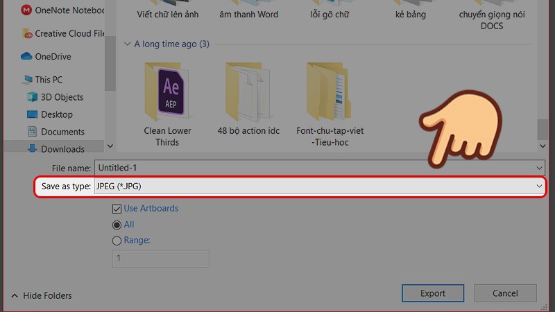 Đặt tên cho file ảnh và chọn Save as type là JPEG (*.JPG)