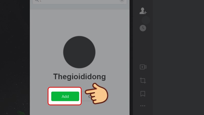 Chọn Add để kết bạn