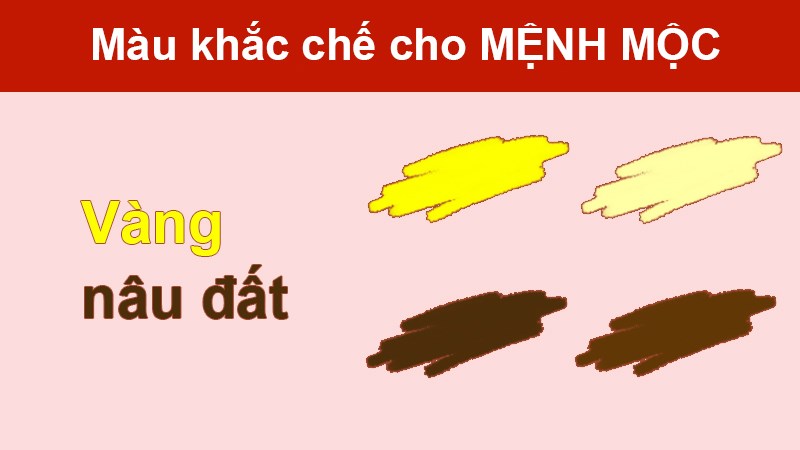 Màu vàng, nâu đất