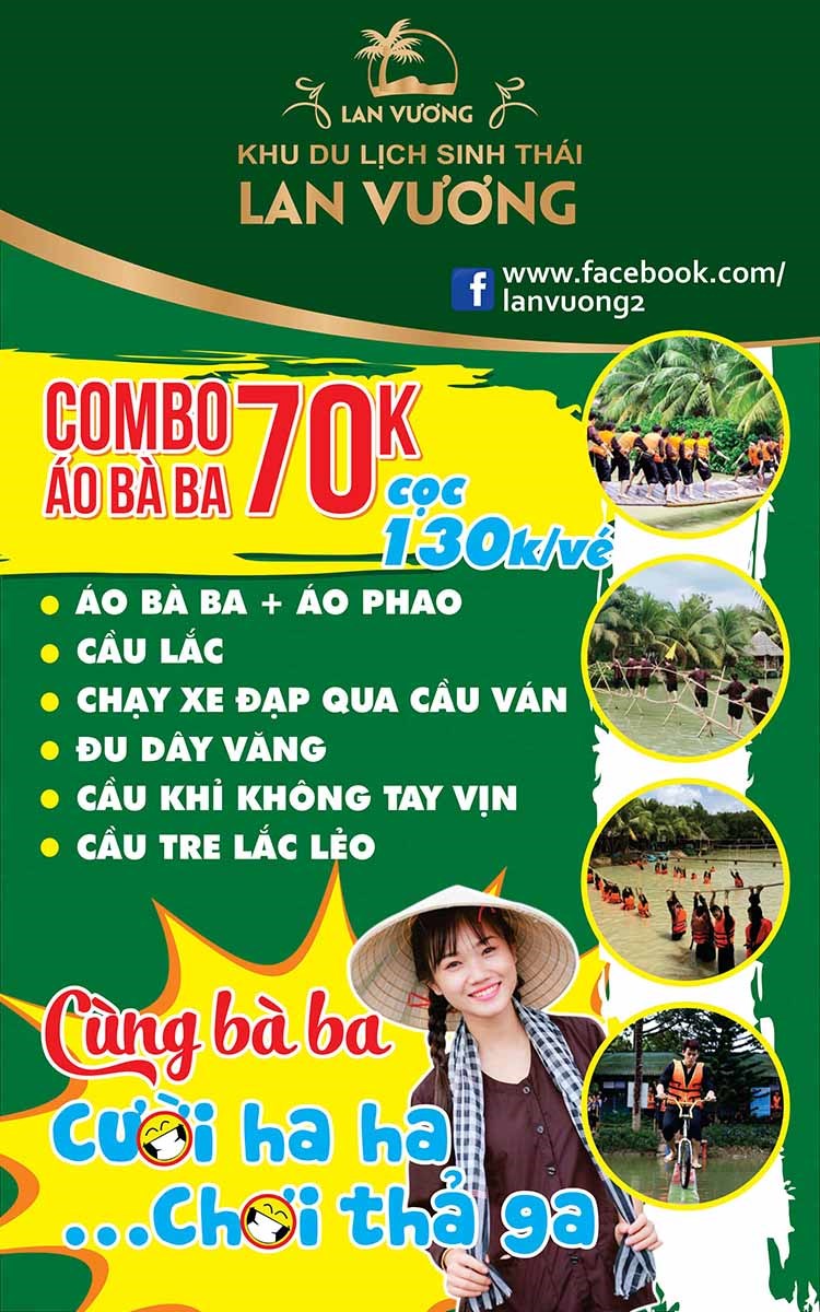 Combo chỉ 70K chơi thả ga - khu du lịch Lan Vương