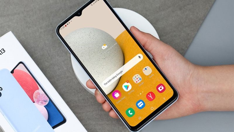 M&agrave;n h&igrave;nh của Samsung Glaxy A13 thể hiện kh&aacute; tốt 