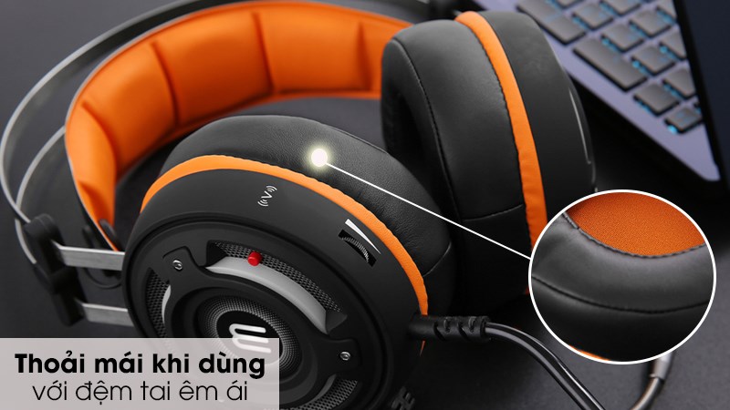  Tai nghe chụp tai Gaming MozardX G1 Đen