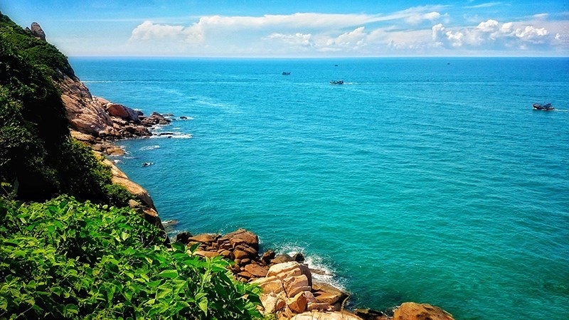 Khung cảnh biển nhìn từ Mũi Kê Gà