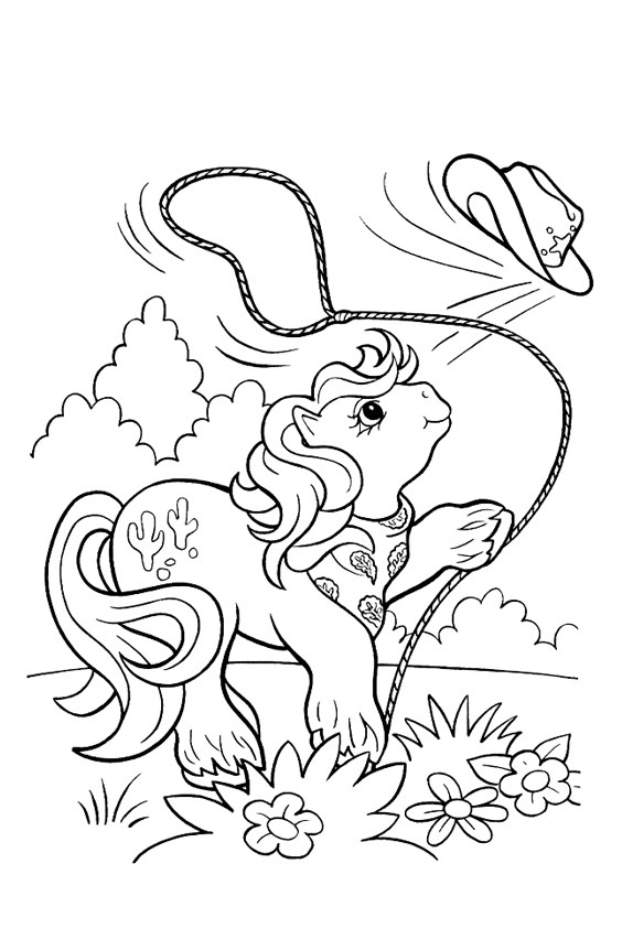 Tranh tô màu ngựa Pony ngộ nghĩnh, đáng yêu - 6