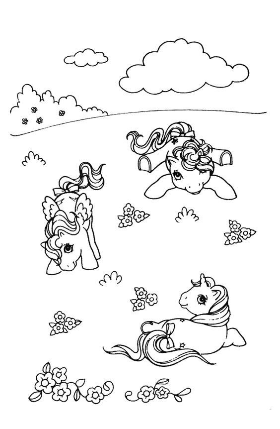 Tranh tô màu ngựa Pony ngộ nghĩnh, đáng yêu - 7