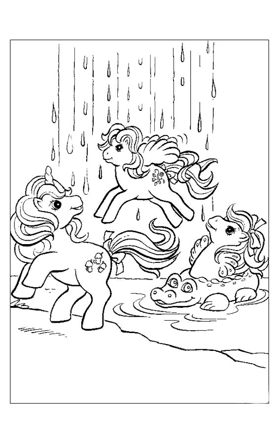 Tranh tô màu ngựa Pony ngộ nghĩnh, đáng yêu - 8