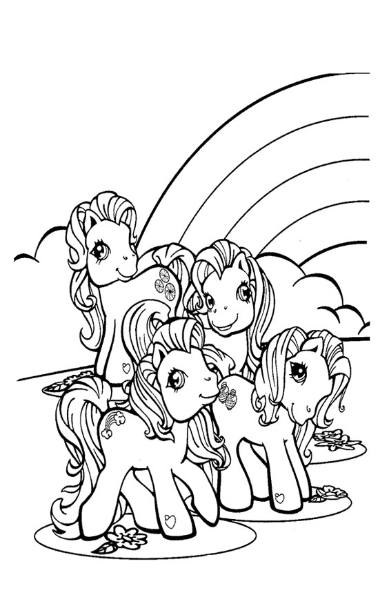 Tranh tô màu ngựa Pony ngộ nghĩnh, đáng yêu - 9