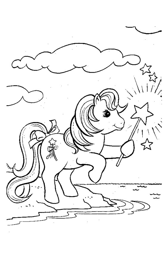 Tranh tô màu ngựa Pony ngộ nghĩnh, đáng yêu - 10