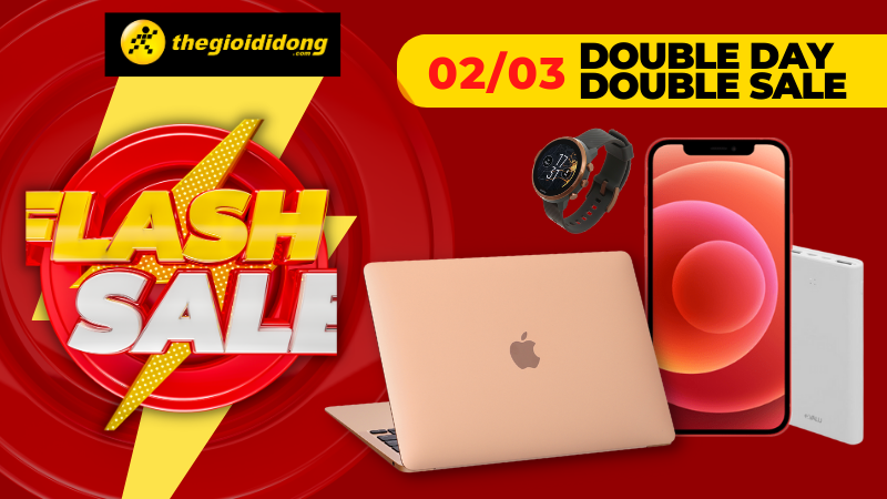 FLASHSALE 02/03 - Điện thoại, laptop phụ kiện, đồng hồ giảm đến 80%+