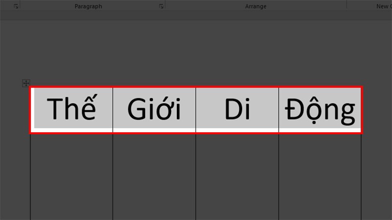Mở file Word đã cài lặp lại tiêu đề > Tô đen&nbsp;tiêu đề&nbsp;bạn&nbsp;muốn bỏ lặp lại