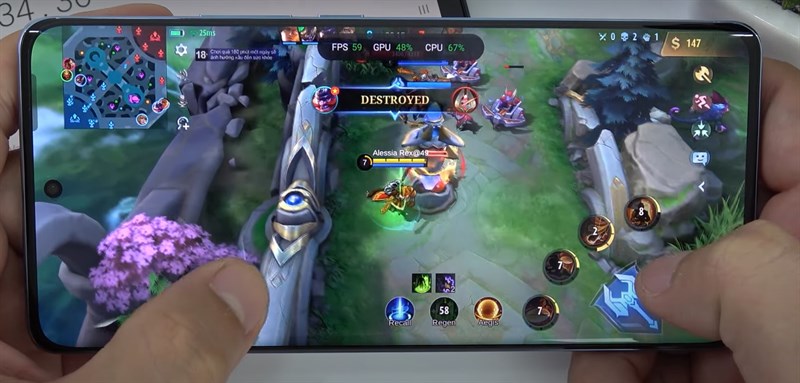 Oppo Reno10 5G khi test game Mobile Legends