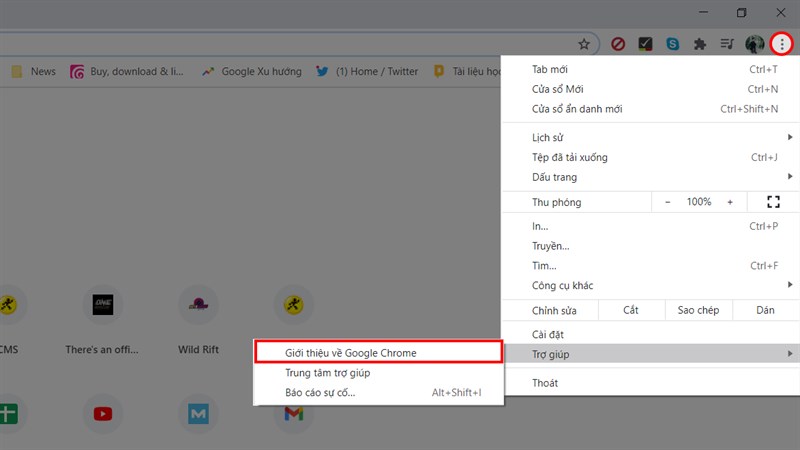 Kiểm tra bản cập nhật Google Chrome 87