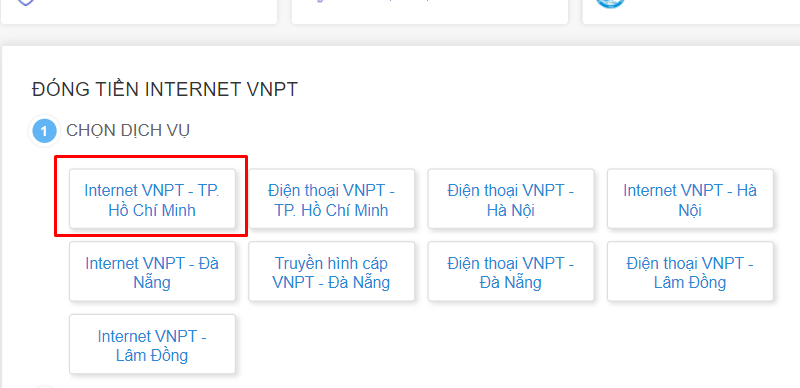 Chọn dịch vụ internet VNPT