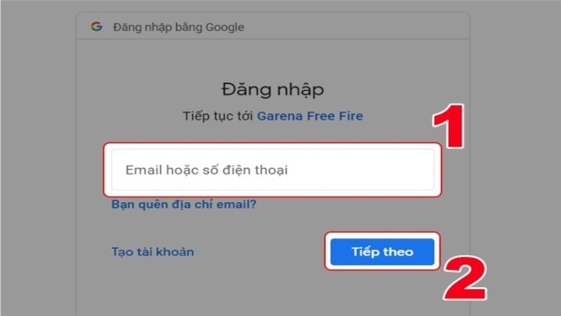 Hướng dẫn cách chuyển tài khoản Free Fire từ Facebook sang Google