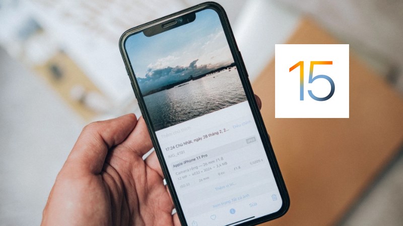 C&aacute;ch xem th&ocirc;ng tin ảnh chụp tr&ecirc;n iOS 15 đơn giản