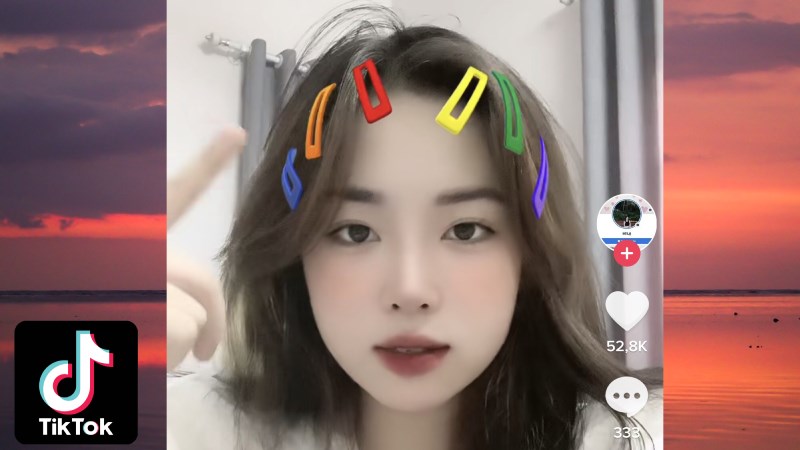 C&aacute;ch quay video filter kẹp t&oacute;c tr&ecirc;n TikTok đơn giản 