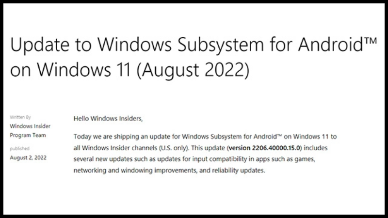 Thông báo từ Microsoft