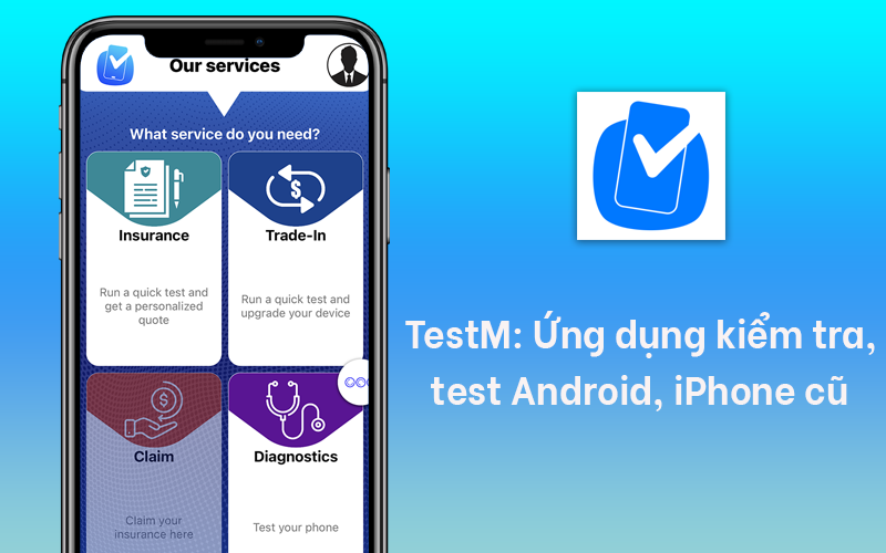 Ứng dụng TestM 