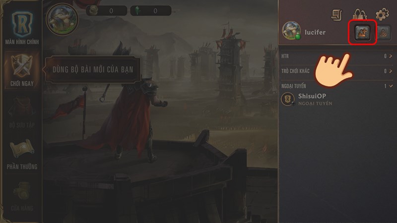 Chọn biểu tượng th&ecirc;m bạn b&egrave;