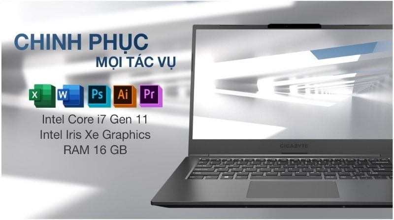 Chiến game c&ugrave;ng laptop Gigabyte U4 i7 1195G7