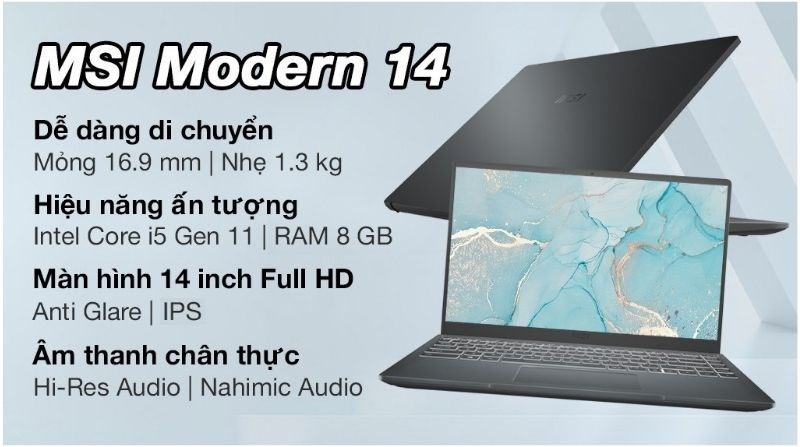 Laptop MSI Modern 14 B11SBU