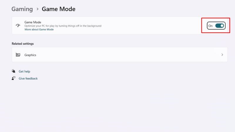 sử dụng Game Mode Windows 10 để tăng tốc cho game