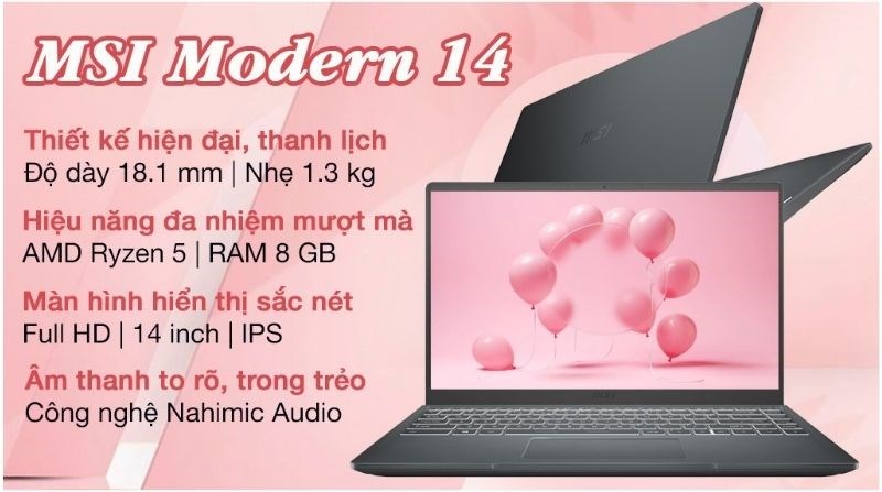 Laptop MSI Modern 14 B5M R5
