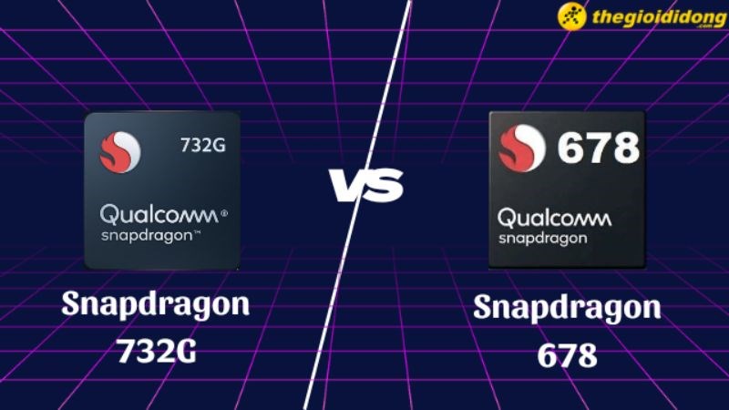 So s&aacute;nh chip Snapdragon 732G vs Snapdragon 678, nội chiến cam go