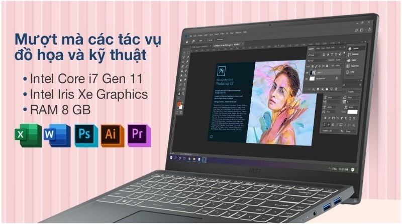 Laptop MSI Modern 14 B11MOU (618VN)