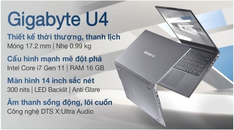 Laptop Gigabyte U4 i7 1195G7