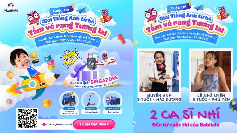 Tổ chức cuộc thi Tiếng anh cho bé