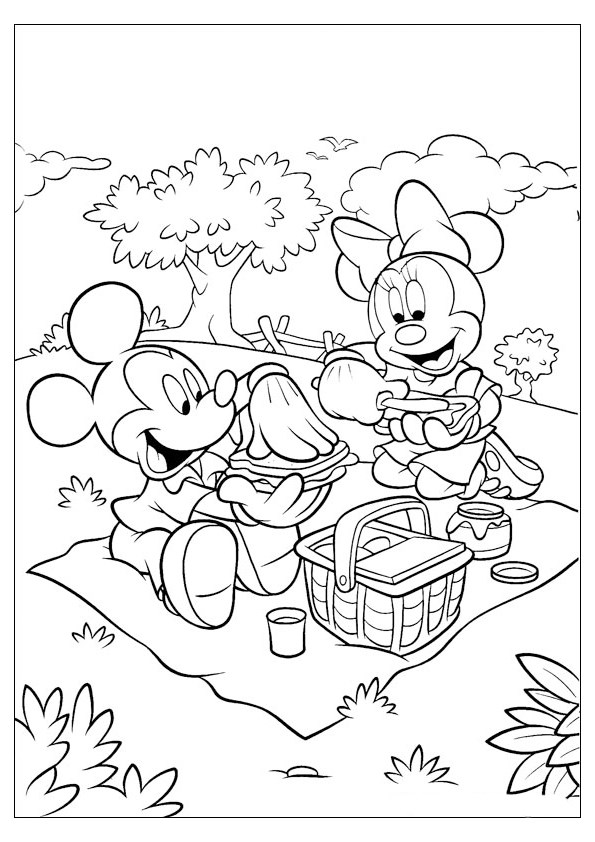 69+ Tranh tô màu chuột Mickey ngộ nghĩnh đáng yêu Update 2024