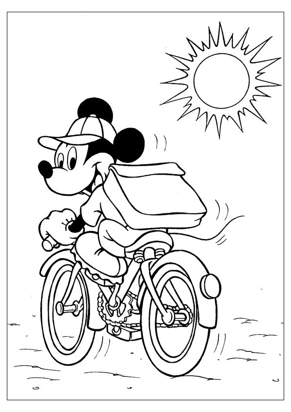 Tranh tô màu chuột Mickey đẹp - 6