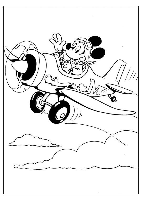 Tranh tô màu chuột Mickey đẹp - 5