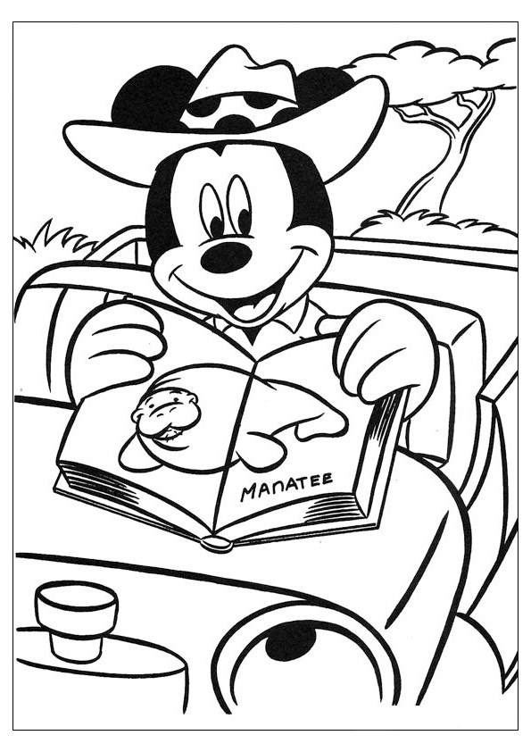 Tranh tô màu chuột Mickey đẹp - 7