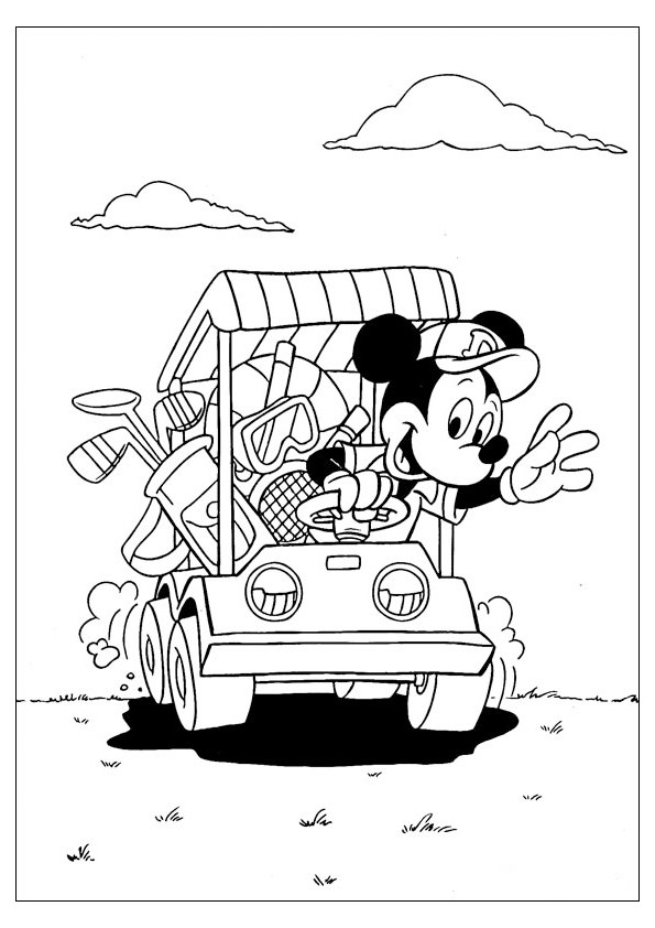Tranh tô màu chuột Mickey đẹp - 8