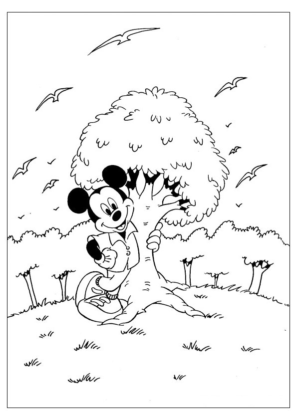 Tranh tô màu chuột Mickey đẹp - 9